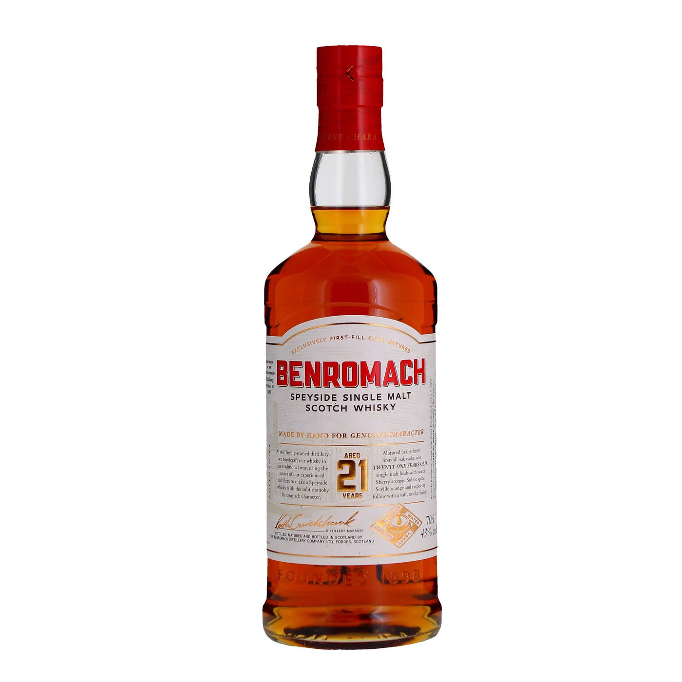Benromach 21 Years Whisky
