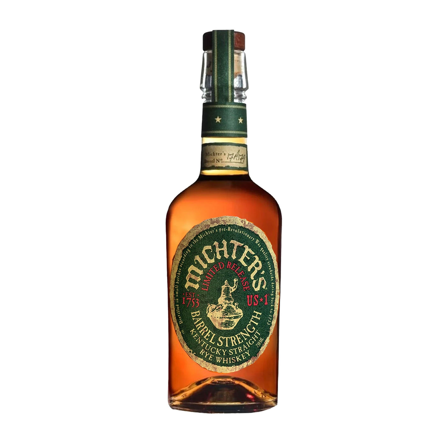 Michters U.S. Number 1 Barrel Strength Rye Whiskey