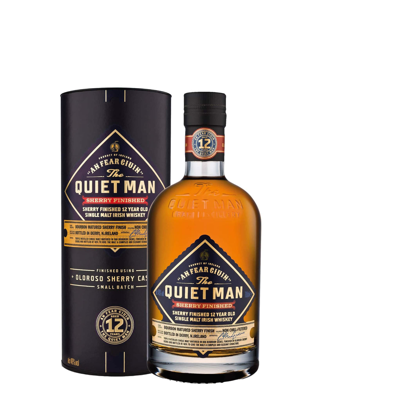 The Quiet Man 12 Year Old Sherry Finish Whiskey