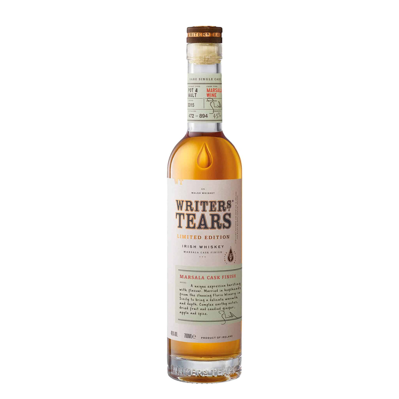 Writers Tears Marsala Cask Finish Whiskey
